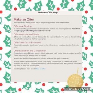 Make an Offer HELP Listing